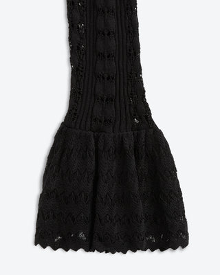 Starlight Ruffle Crochet Cardi | Eclipse Black