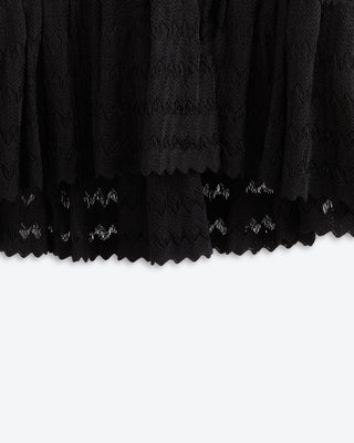 Starlight Mini Crochet Skirt | Eclipse Black
