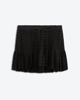 Starlight Mini Crochet Skirt | Eclipse Black
