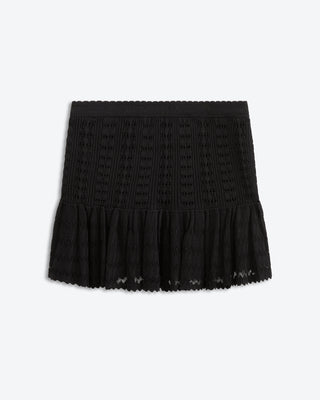 Starlight Mini Crochet Skirt | Eclipse Black
