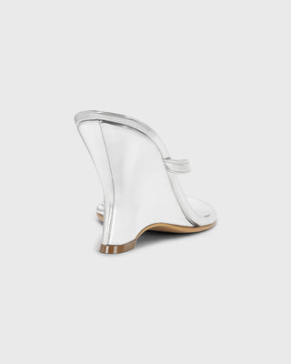 Muse Thong Wedge | Metallic Chrome