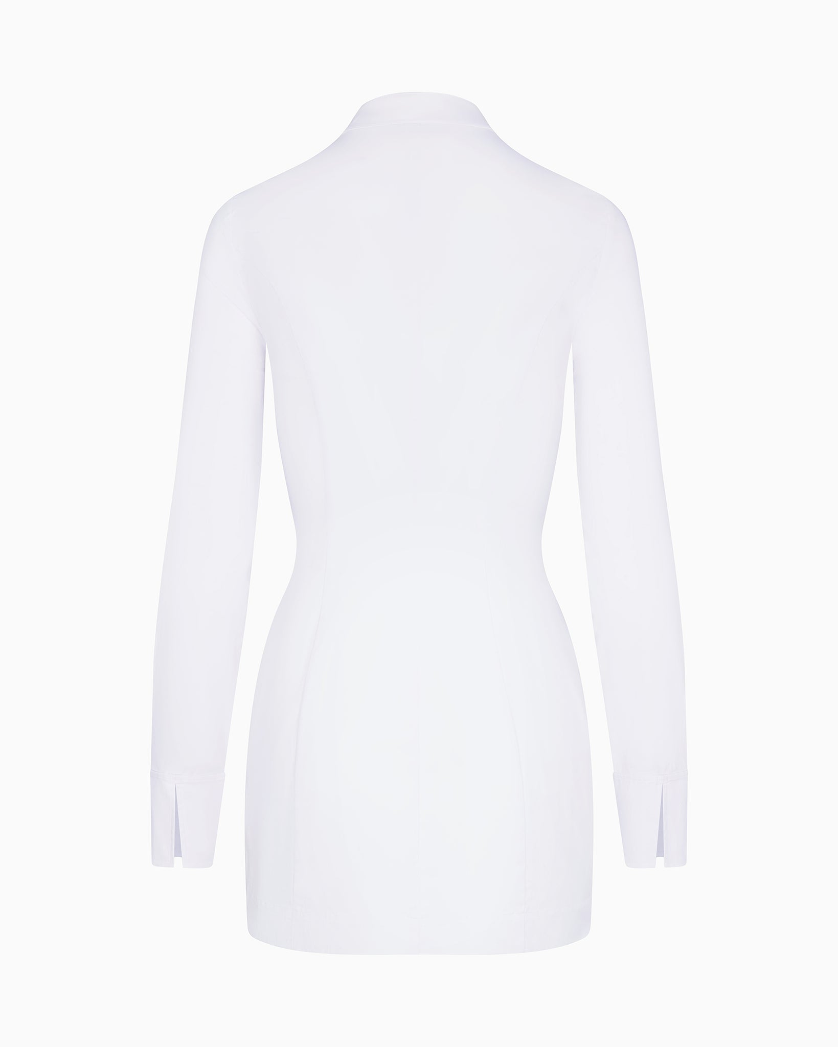 White Poplin Zip Mini Dress Stretch | Khy White Poplin Zip Mini Dress Stretch | Khy