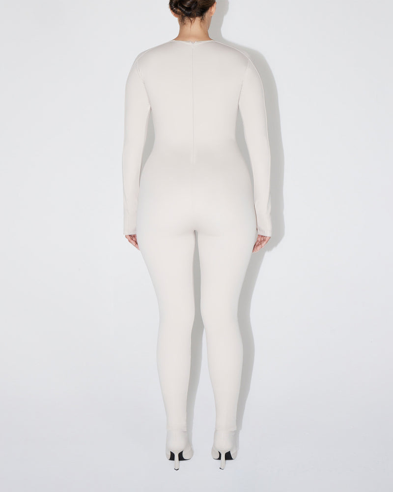 Long Sleeve Catsuit | Stone