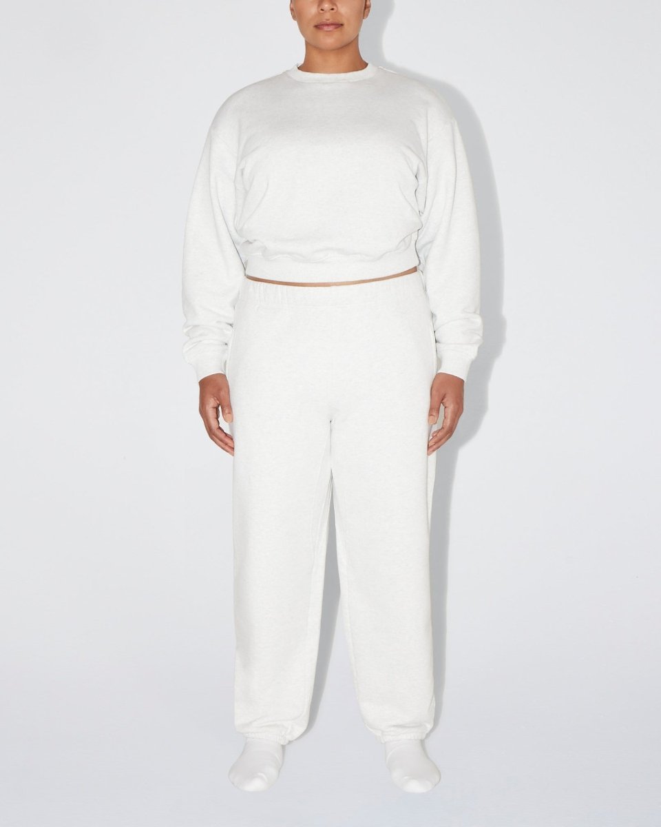 Fleece Crewneck | Light Heather Grey