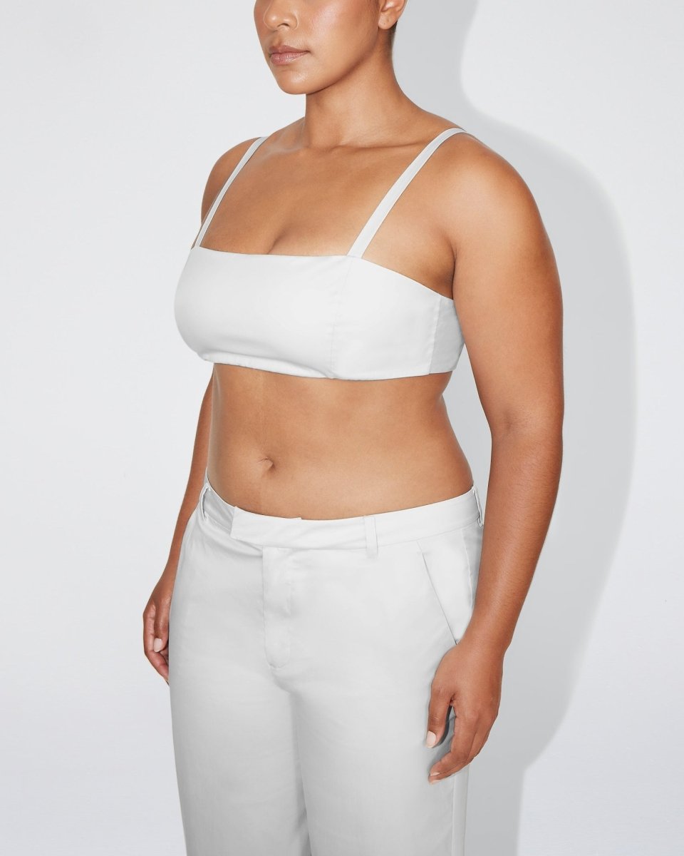 Poplin Bralette | Light Grey