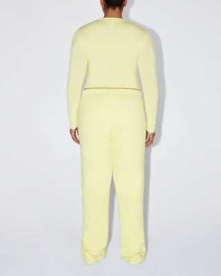 Fleece Straight Leg Pant | Limoncello