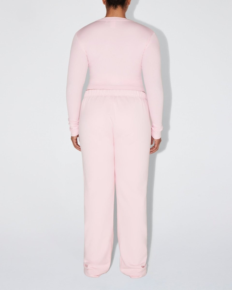 Long Sleeve Ribbed Tee | Orchid Pink