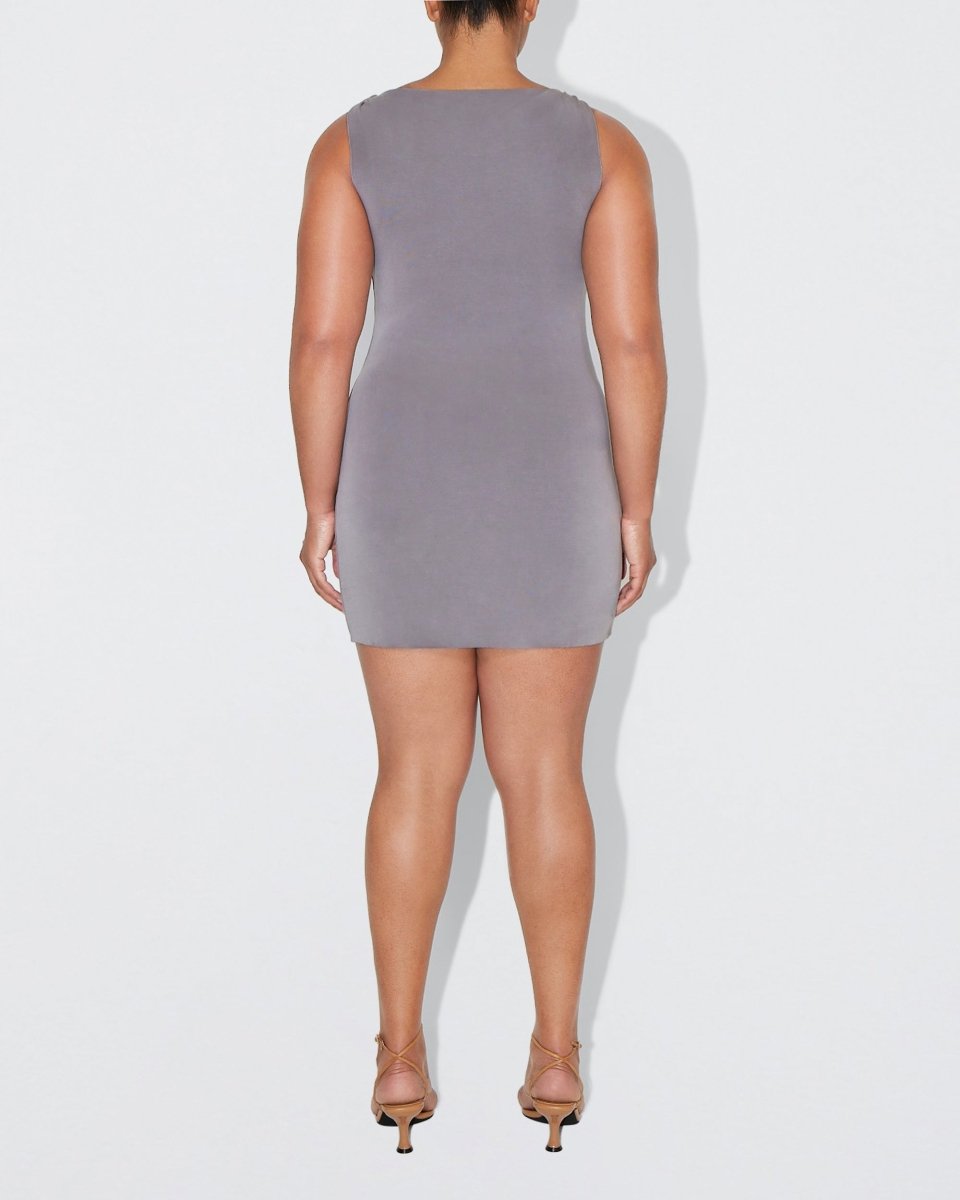 Kasey Sueded Pleated Mini Dress