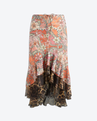 June Silk Midi Skirt | Terrace Leo