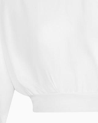 Boxy Cropped Tee | White