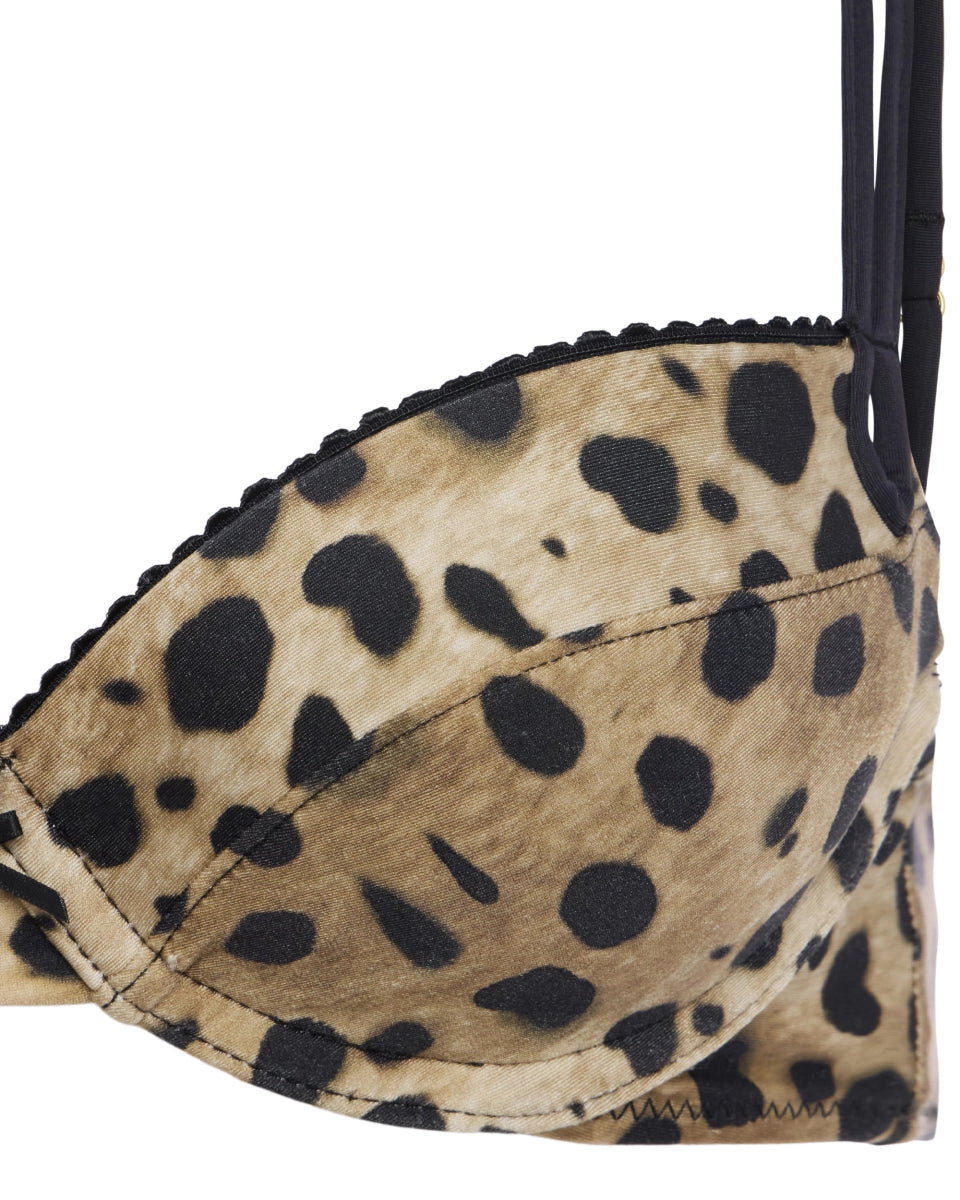 Allure Satin Top | Lacey Leopard