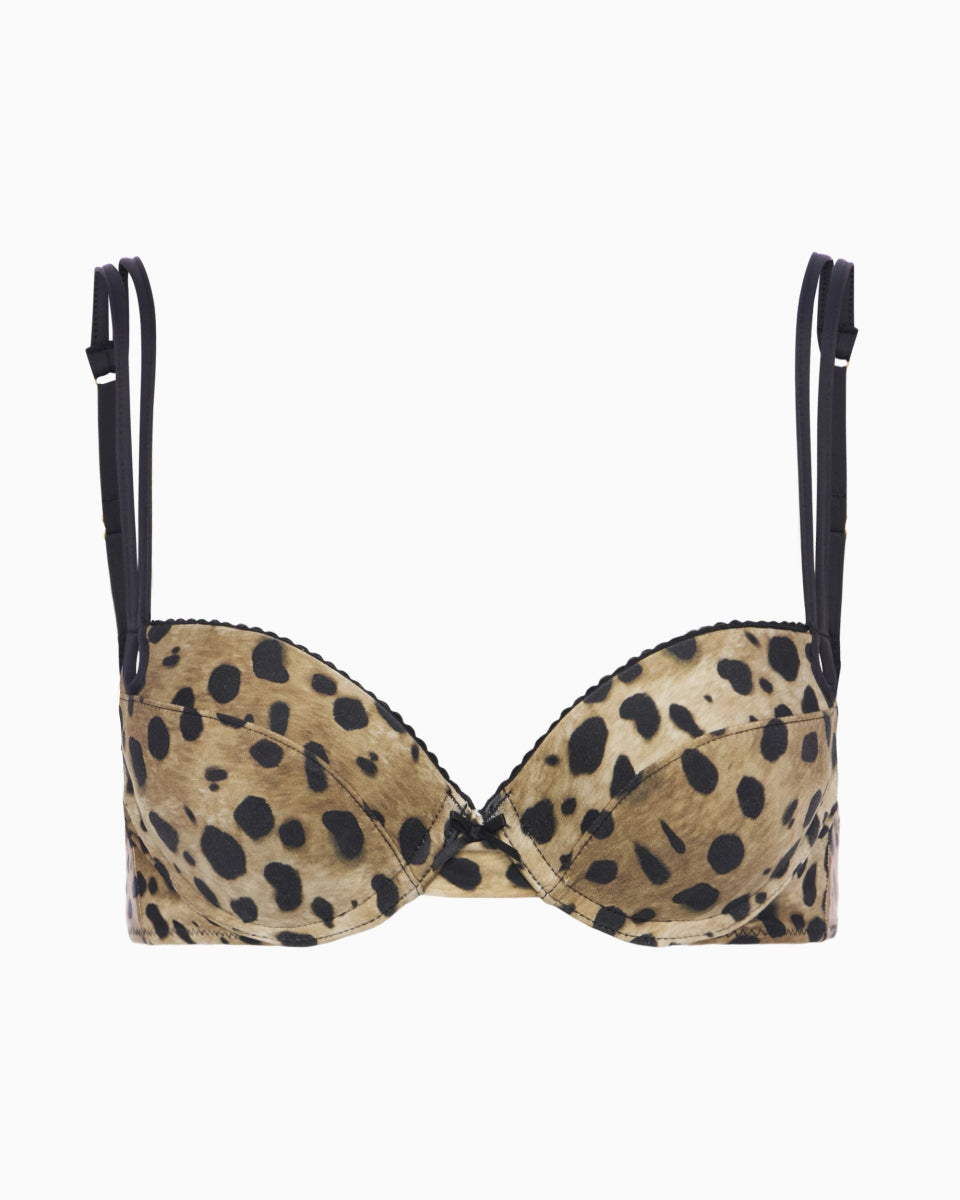 Allure Satin Top | Lacey Leopard