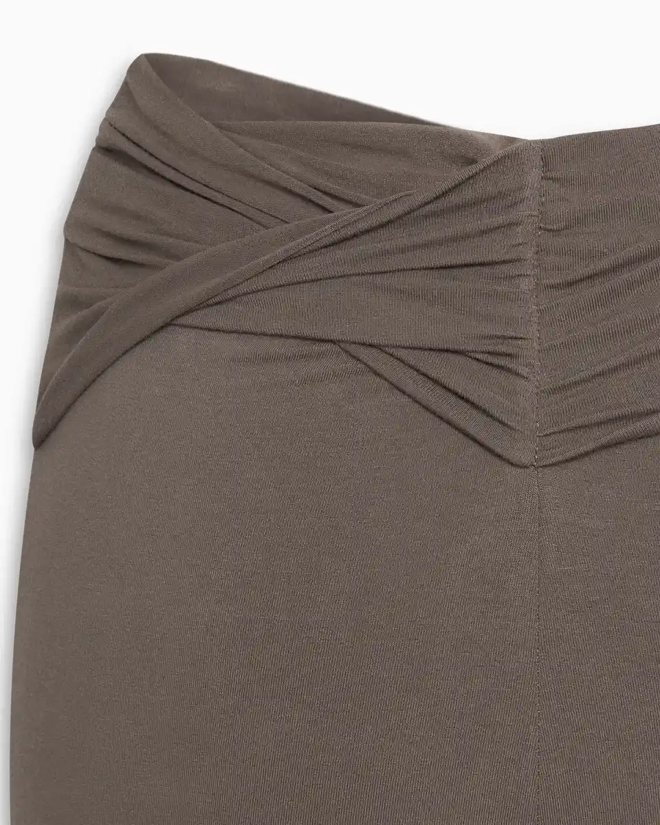 Asymmetrical Foldover Leggings | Truffle