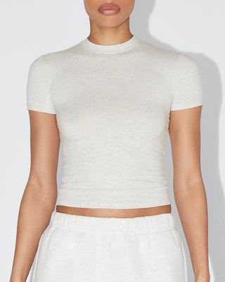 Baby Tee | Light Heather Grey