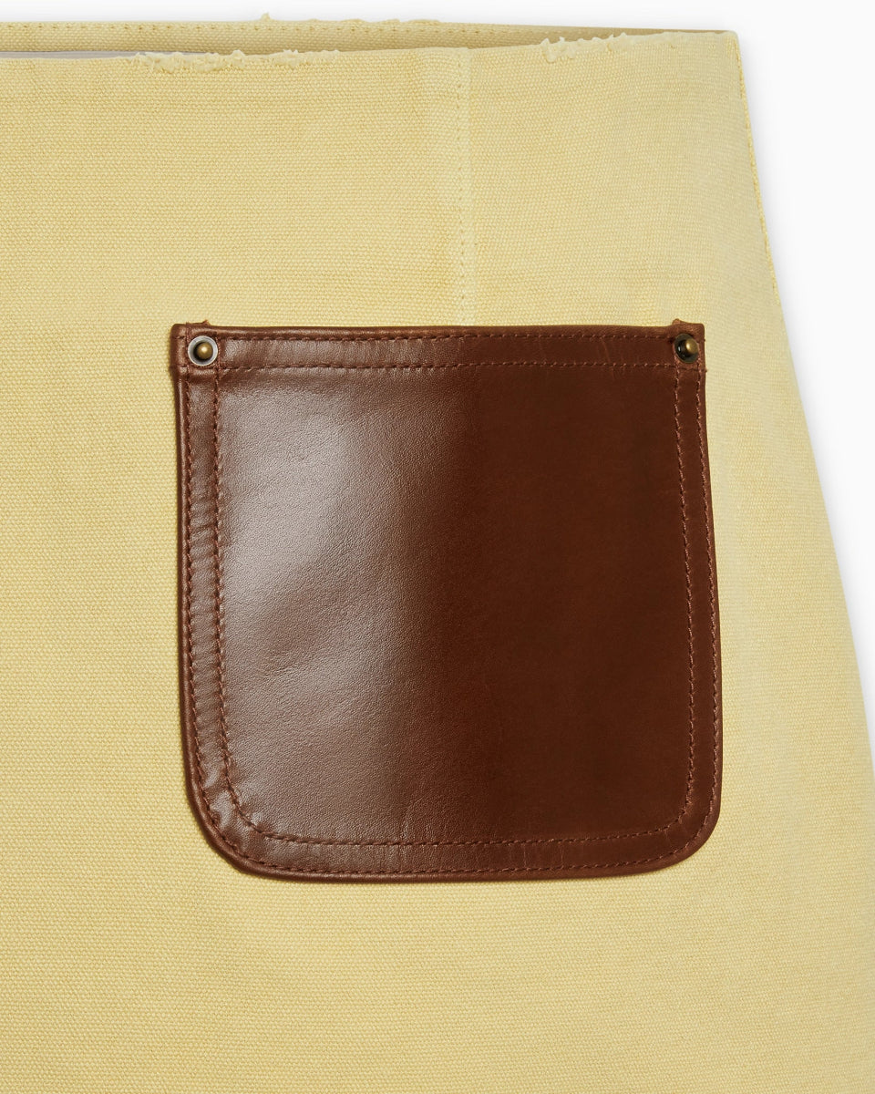 Canvas Mini Skirt | Wheat