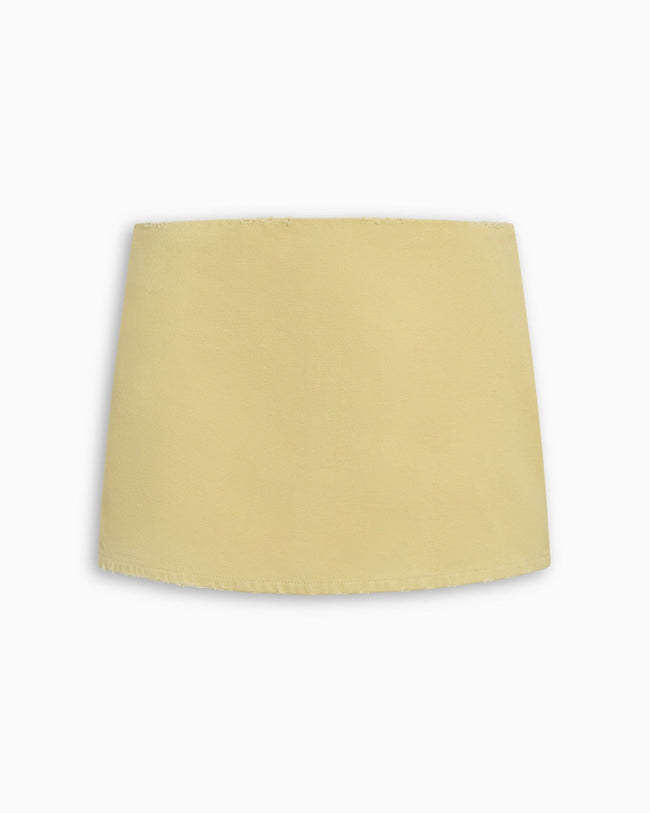 Canvas Mini Skirt | Wheat