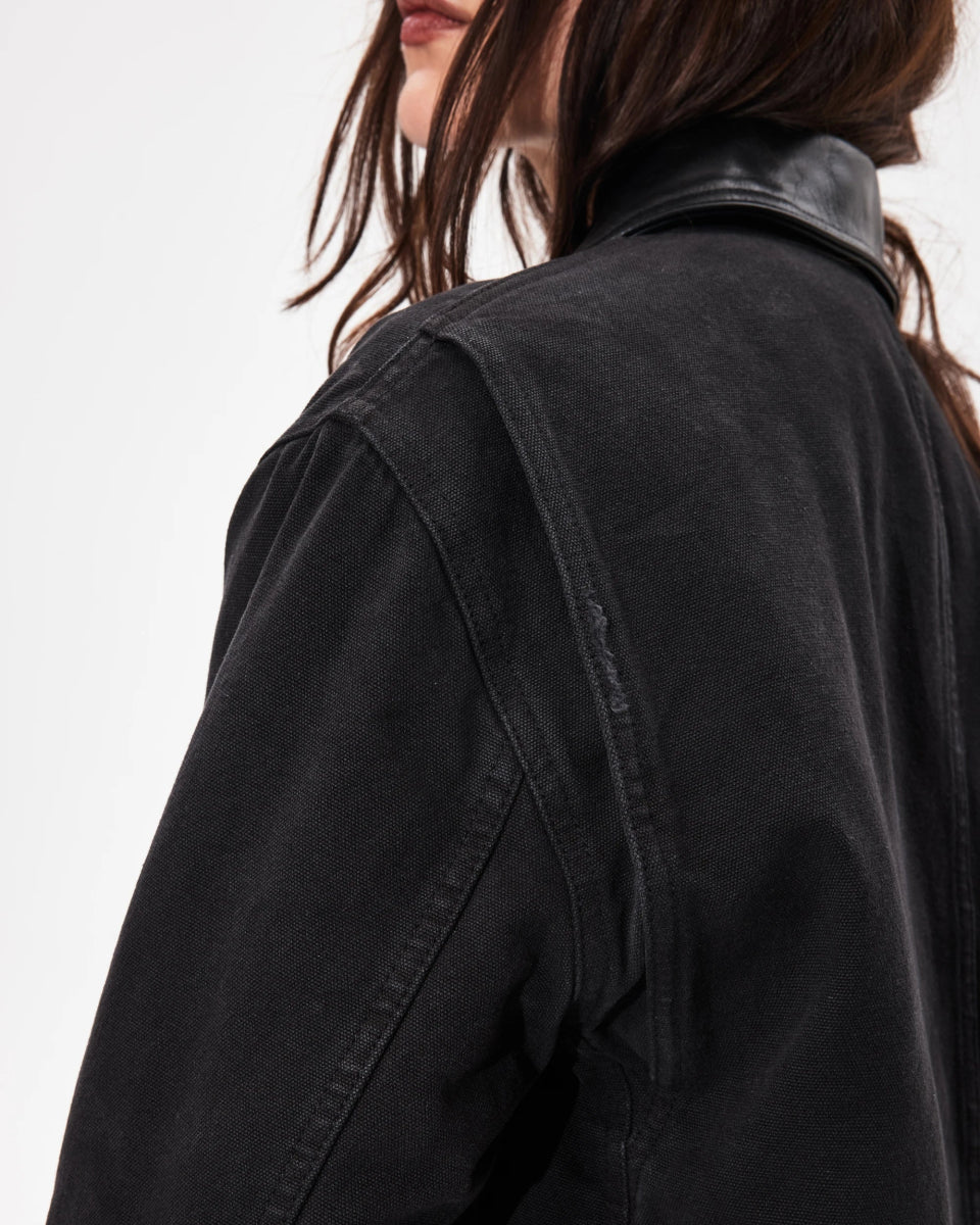 Canvas Utility Jacket | Washed Black