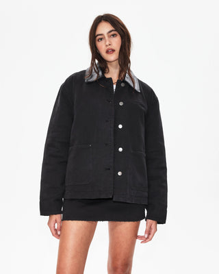 Canvas Utility Jacket | Washed Black