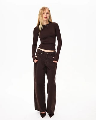 Classic Low Rise Denim | Chocolate