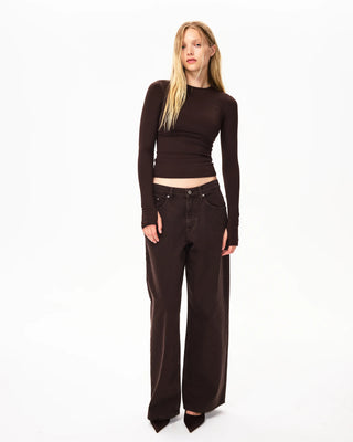 Classic Low Rise Denim | Chocolate