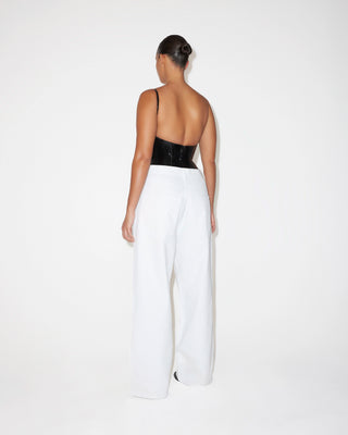 Classic Low Rise Denim | White