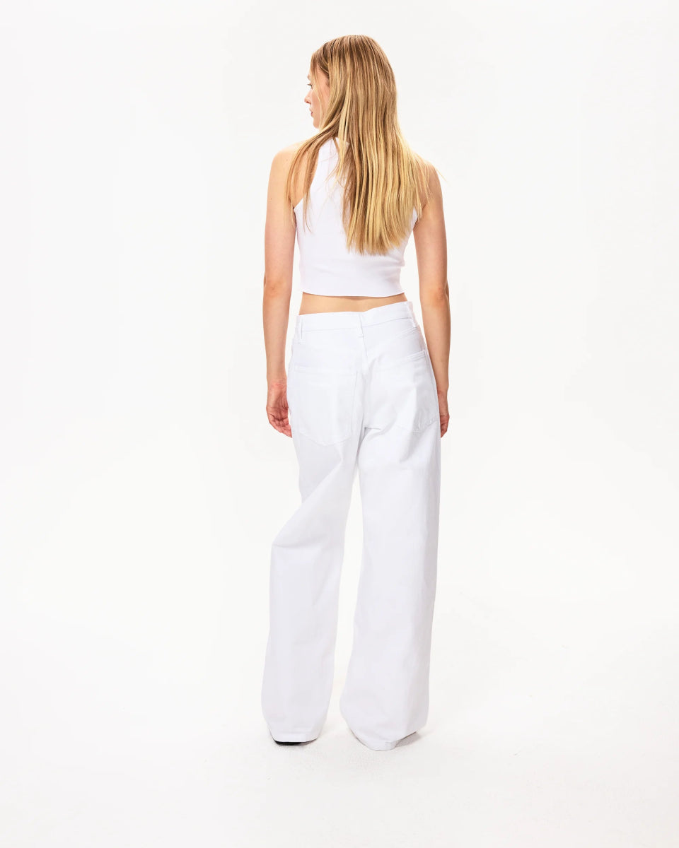 Classic Low Rise Denim | White