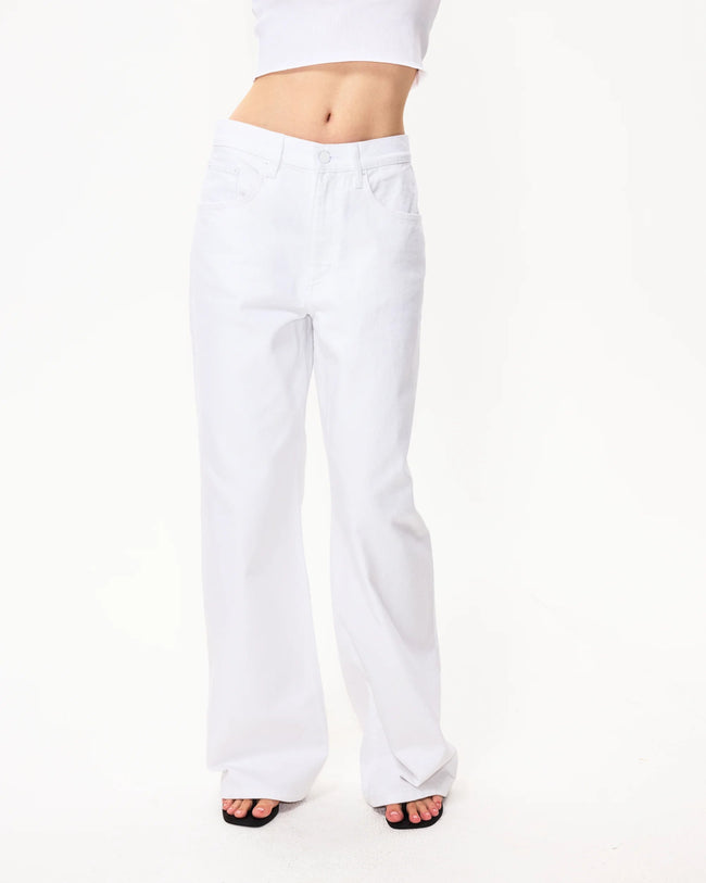 Classic Low Rise Denim | White