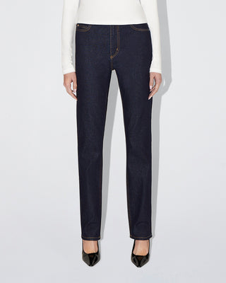 Classic Straight Leg Denim | Dark Wash