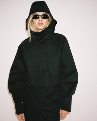Cropped Parka | Black