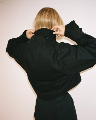 Cropped Parka | Black