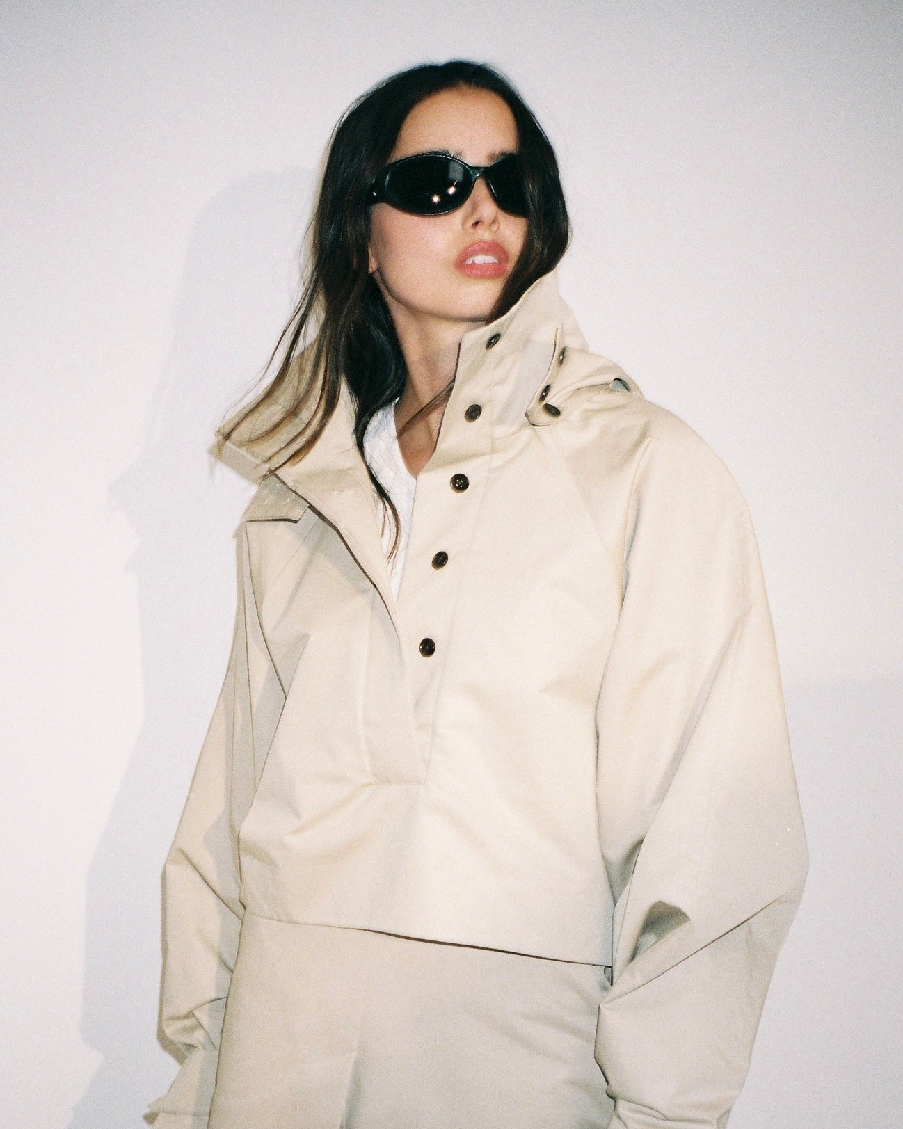 Cropped Parka | Taupe