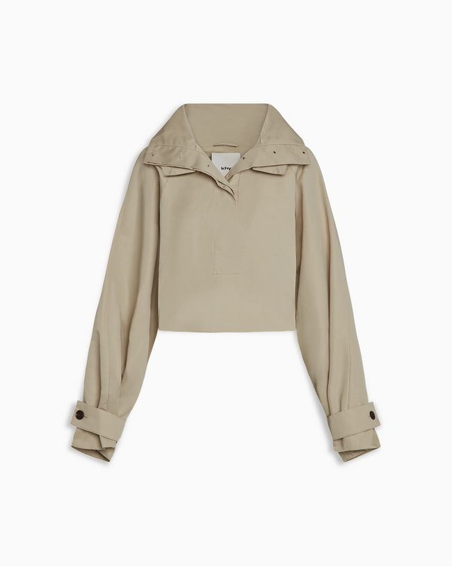 Cropped Parka | Taupe