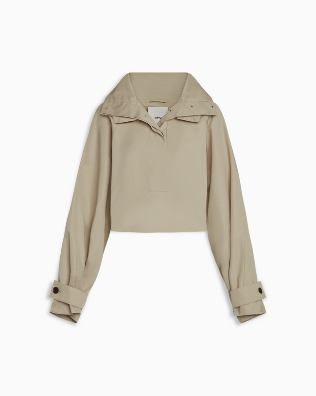 Cropped Parka | Taupe