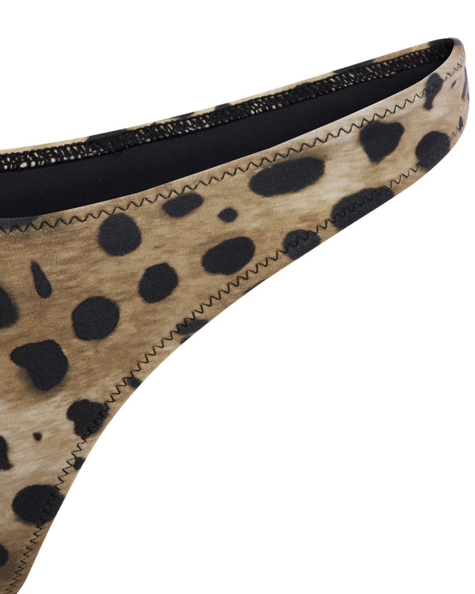 Dove Satin Bottom | Lacey Leopard