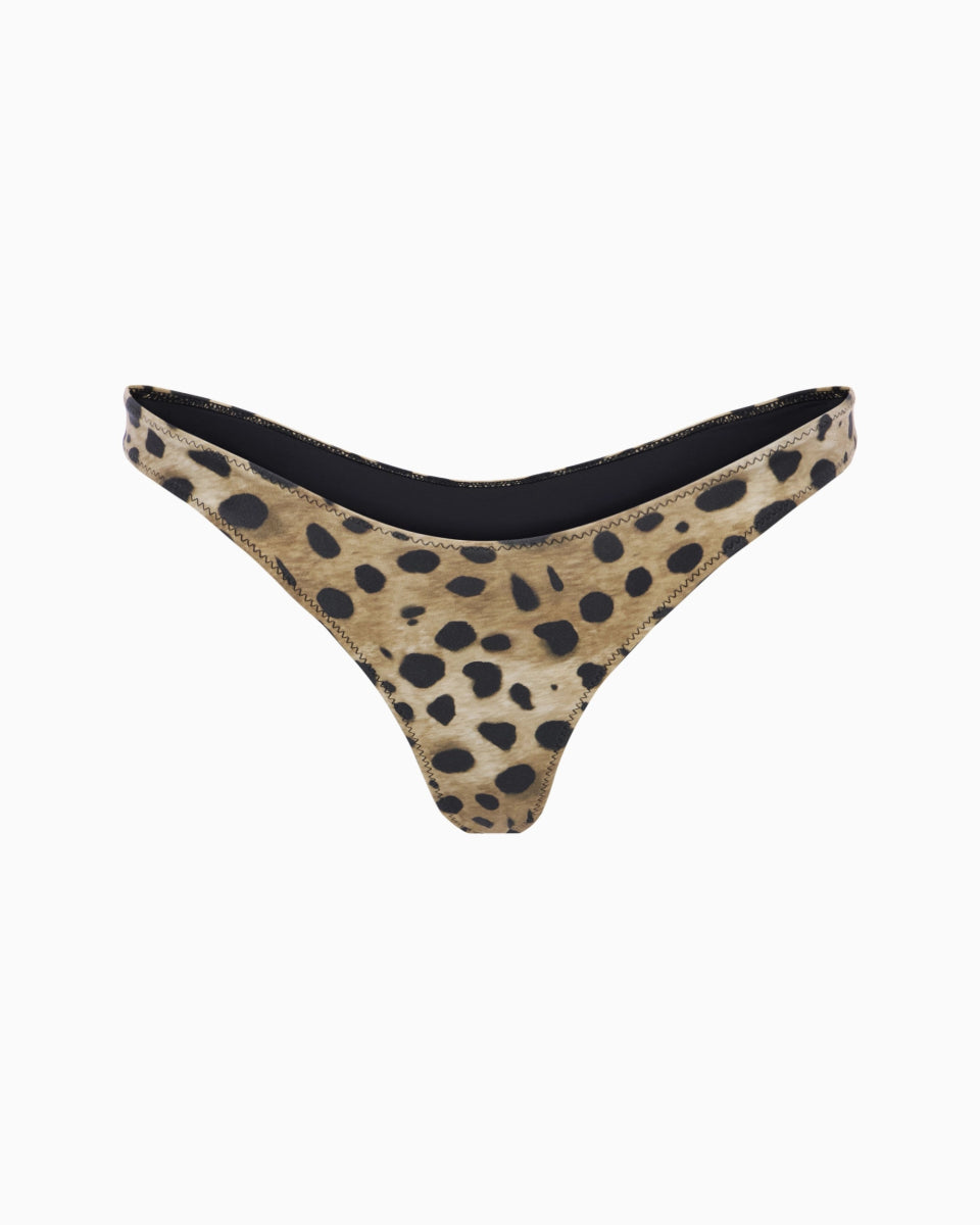 Dove Satin Bottom | Lacey Leopard