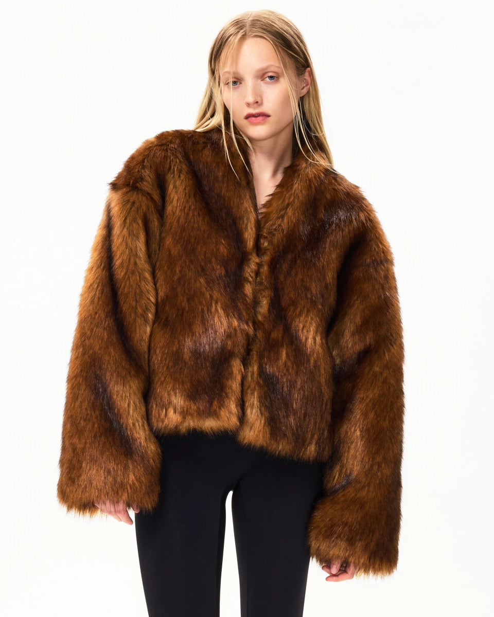 Faux Fur Jacket | Cedar