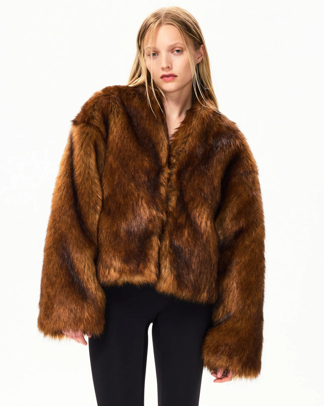 Faux Fur Jacket | Cedar