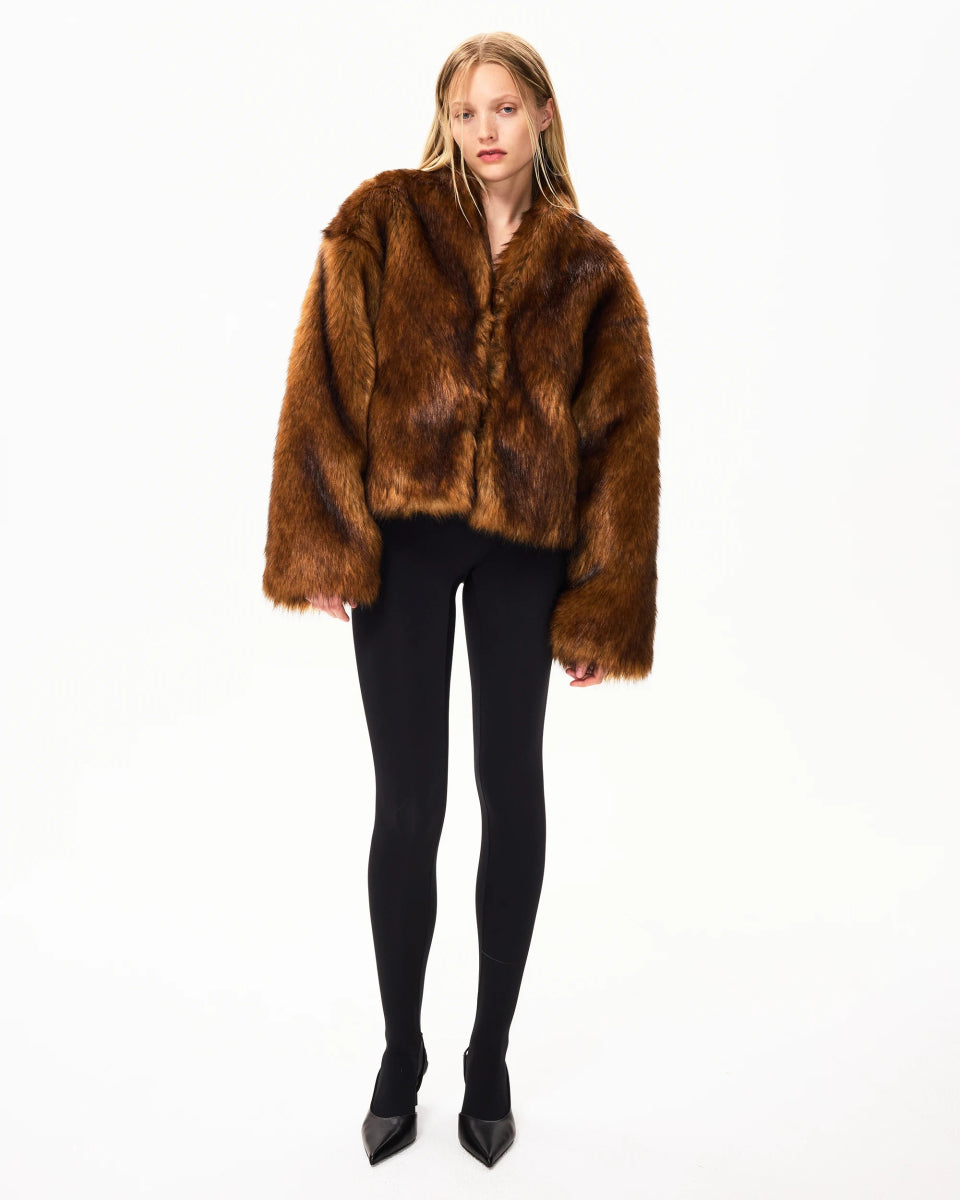 Faux Fur Jacket | Cedar