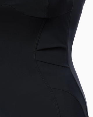 Fitted Halter Dress | Black