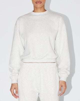 Fleece Crewneck | Light Heather Grey