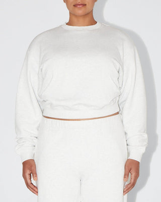 Fleece Crewneck | Light Heather Grey