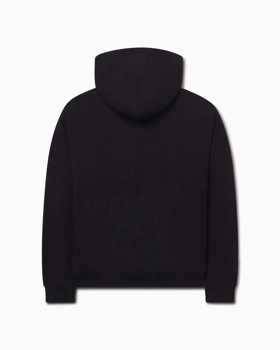 Fleece Oversized Hoodie | Black – Khy