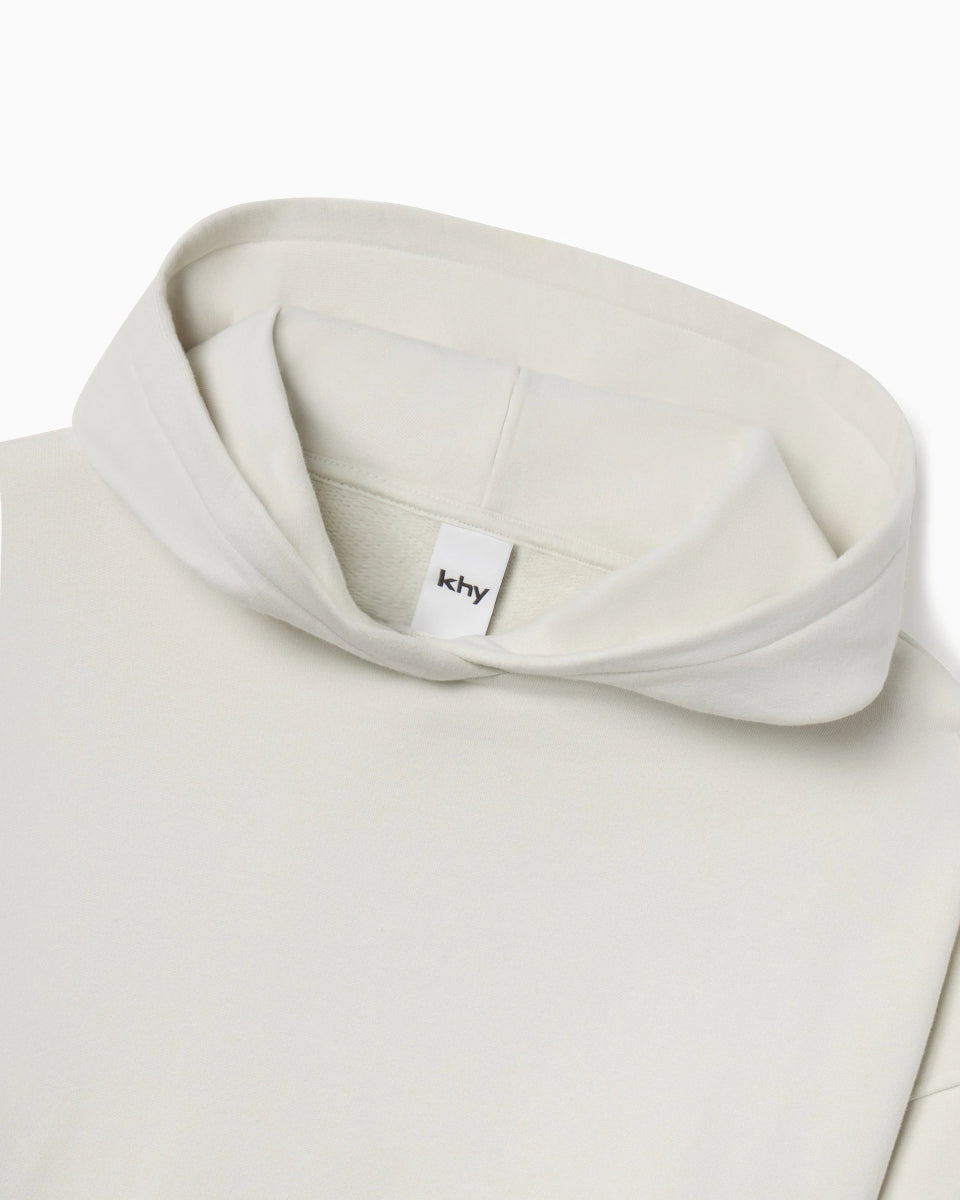 Fleece Oversized Hoodie | Ecru