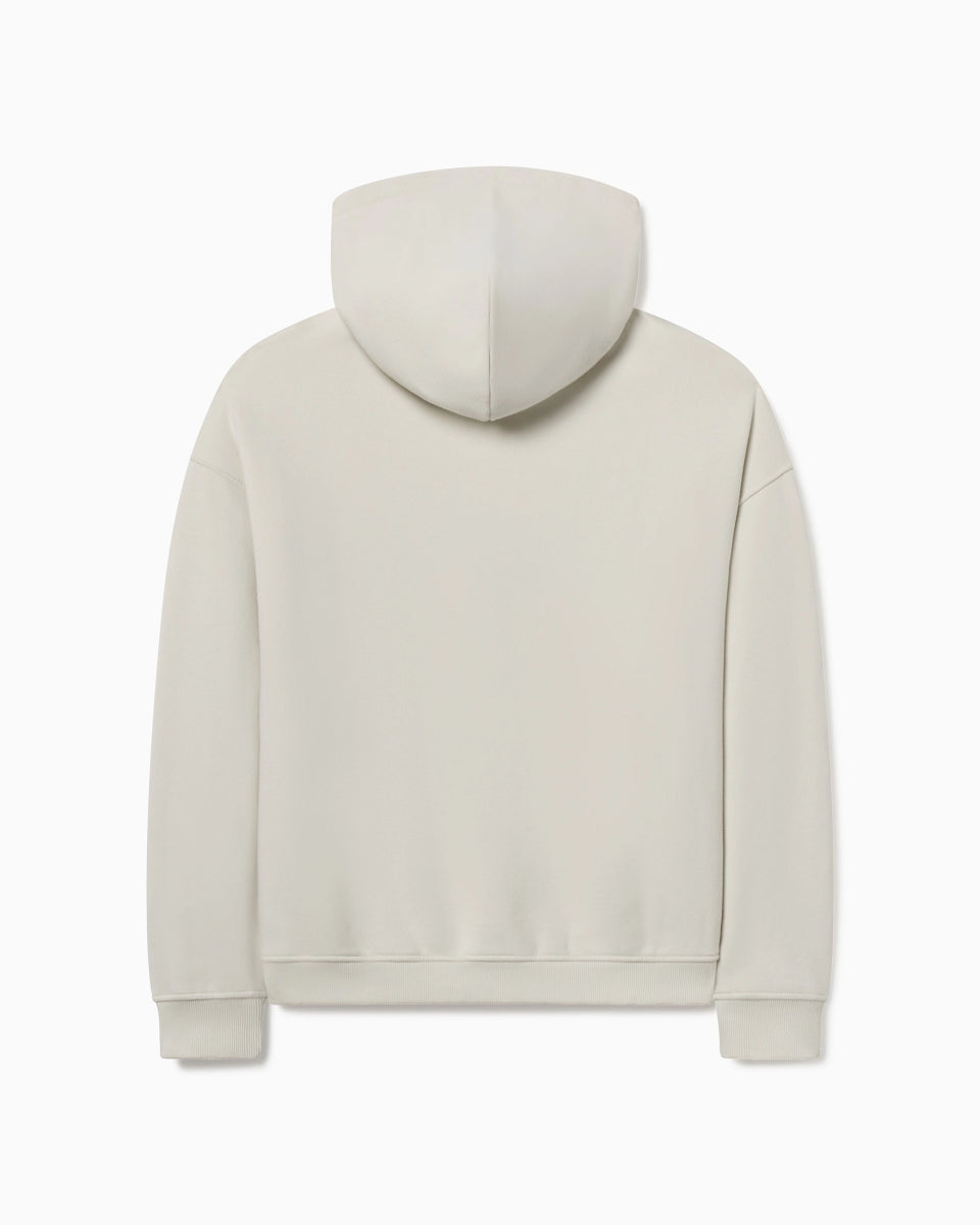 Fleece Oversized Hoodie | Ecru