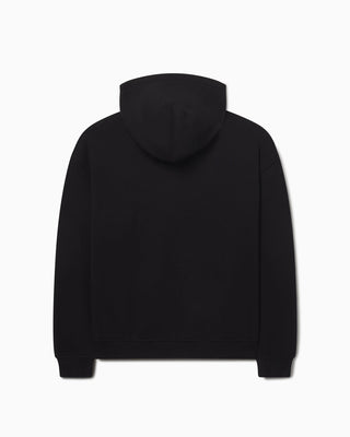 Fleece Oversized Zip Hoodie | Black