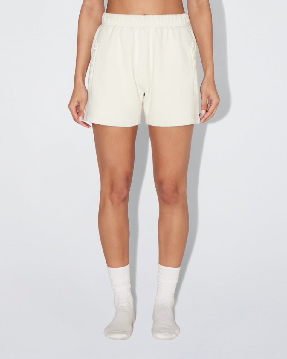 Fleece Short | Ecru