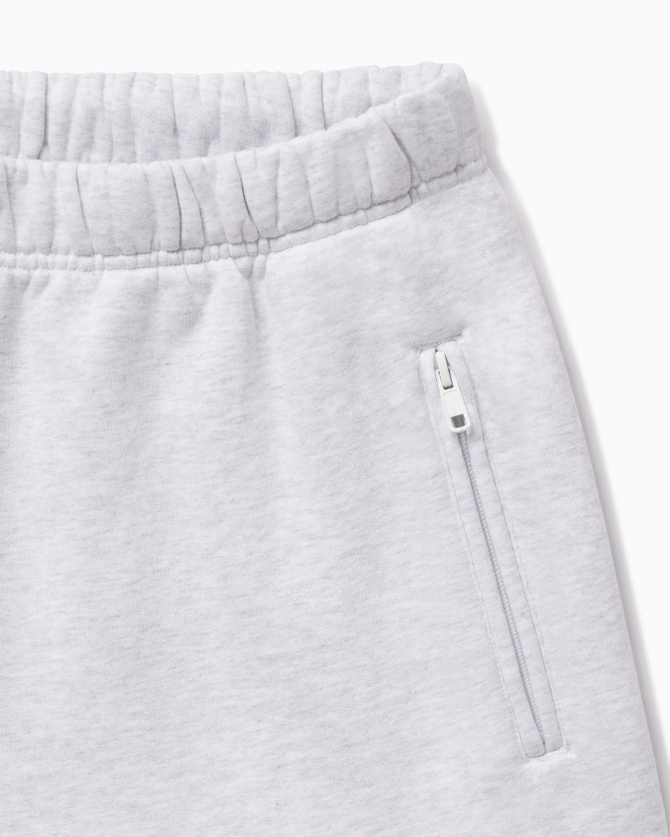 Fleece Short | Light Heather Grey