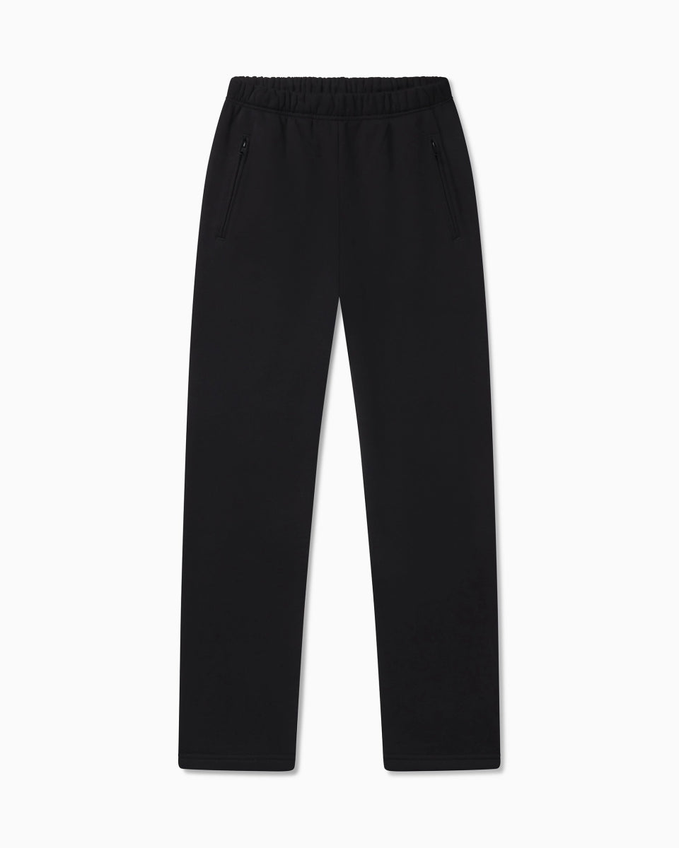 Fleece Straight Leg Pant | Black