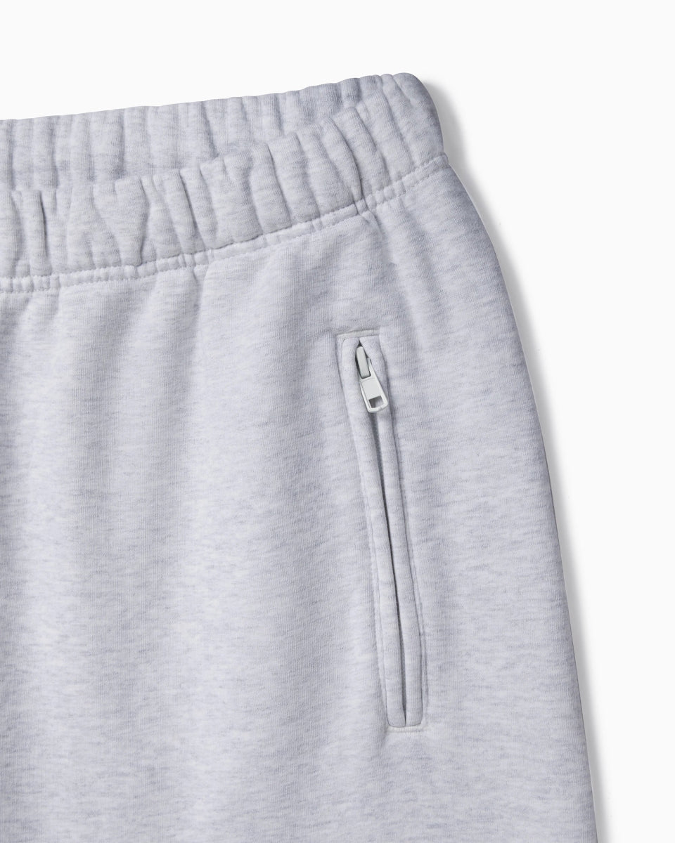 Fleece Straight Leg Pant | Light Heather Grey