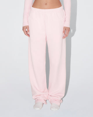 Fleece Straight Leg Pant | Orchid Pink